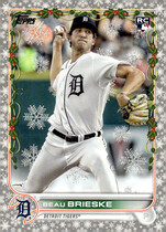 2022 Topps Holiday Metallic #HW104 Beau Brieske