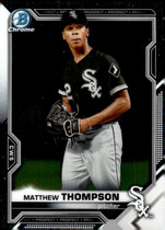 2021 Bowman Chrome Prospects #BCP-74 Matthew Thompson