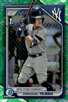 2024 Bowman Chrome Prospects Lunar Glow Refractor #BCP-103 Enmanuel Tejeda