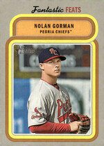 2019 Topps Heritage Minor League Fantastic Feats #FF-18 Nolan Gorman