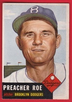1953 Topps Base Set #254 Preacher Roe
