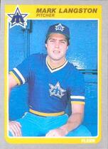 1985 Fleer Base Set #492 Mark Langston