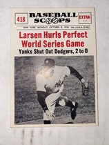 1961 Nu-Card Scoops #418 Don Larsen
