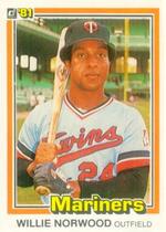 1981 Donruss Base Set #516 Willie Norwood