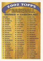 2002 Topps Base Set #CK1 Checklist Series 2