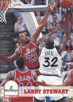 1993 NBA Hoops Hoops #229 Larry Stewart