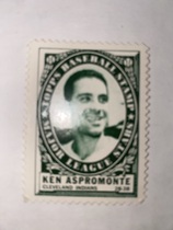 1961 Topps Stamps Inserts #133 Ken Aspromonte
