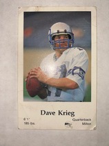1985 Team Issue Seattle Seahawks Police #NNO Dave Krieg