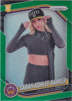 2025 Panini Prizm WNBA Green Prizm #142 Sarah Ashlee Barker