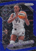 2025 Panini Prizm WNBA Blue Velocity Prizm #17 Kayla Thornton
