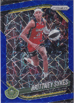 2025 Panini Prizm WNBA Blue Velocity Prizm #121 Brittney Sykes