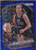 2025 Panini Prizm WNBA Blue Velocity Prizm #99 Monique Billings