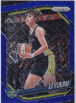 2025 Panini Prizm WNBA Blue Velocity Prizm #28 Li Yueru