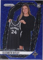 2024 Panini Prizm WNBA Blue Velocity Prizm #140 Elizabeth Kitley