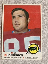 1969 Topps Base Set #192 Nick Buoniconti