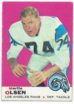 1969 Topps Base Set #34 Merlin Olsen