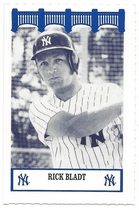 1992 Team Issue New York Yankees WIZ 70s #16 Rick Bladt