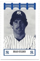 1992 Team Issue New York Yankees WIZ 70s #61 Brad Gulden