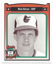 1991 Team Issue Baltimore Orioles Crown #56 Mark Brown