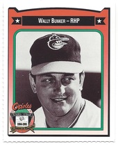 1991 Team Issue Baltimore Orioles Crown #61 Wally Bunker