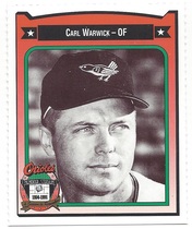 1991 Team Issue Baltimore Orioles Crown #474 Carl Warwick