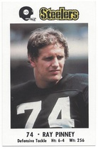 1982 Team Issue Pittsburgh Steelers Police #NNO Ray Pinney