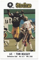 1982 Team Issue Pittsburgh Steelers Police #NNO Tom Beasley