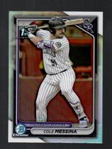 2024 Bowman Chrome Draft Refractor #BDC-9 Cole Messina