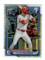 2024 Bowman Chrome Draft Refractor #BDC-127 Carter Mathison