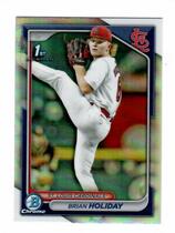 2024 Bowman Chrome Draft Refractor #BDC-137 Brian Holiday