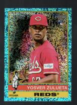 2025 Topps Heritage Chrome Light Blue Sparkle Refractor #132 Yosver Zulueta