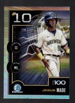 2025 Bowman Chrome Bowman Scouts Top 100 #BTP-10 Jesus Made