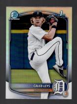 2025 Bowman Chrome Draft Refractor #BDC-195 Caleb Leys