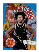 2025 Topps Chrome McDonalds All American Top Recruits Blue RayWave Refractor #TP-21 Jaliya Davis