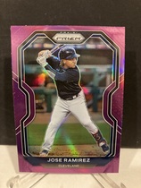 2021 Panini Prizm Purple Prizm #16 Jose Ramirez