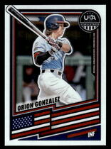 2026 Panini Prizm Stars & Stripes #178 Orion Gonzalez