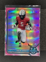 2022 Bowman University Chrome Pink Refractor #59 Rakim Jarrett