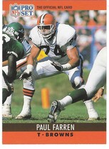 1990 Pro Set Base Set #69 Paul Farren