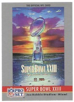 1990 Pro Set Super Bowl 160 #23 Sb Xxiii Ticket