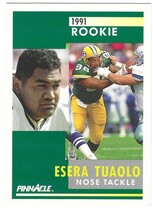 1991 Pinnacle Base Set #312 Esera Tuaolo