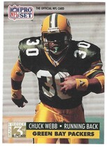 1991 Pro Set Base Set #810 Chuck Webb