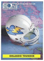1991 Pro Set WLAF Helmets #7 Orlando Thunder