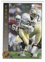 1992 Pacific Base Set #535 Fred McAfee