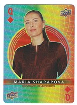 2022 Upper Deck Goodwin Champions Playing Cards #Q-D Maria Sharapova