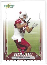 2006 Score Base Set #378 Leonard Pope