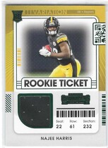 2021 Panini Contenders Rookie Ticket Swatches Variation #11 Najee Harris