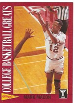1991 Kelloggs College Greats #16 Mark Macon