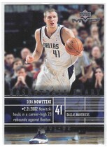2002 Upper Deck MVP Basketball Diary #B4 Dirk Nowitzki