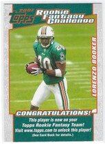 2007 Topps Rookie Fantasy Challenge #20 Lorenzo Booker