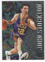 1996 Metal Base Set #102 John Stockton